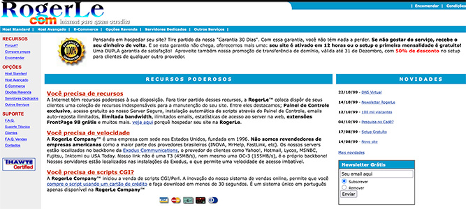 RogerLe.com 1999 — Rede Globo
